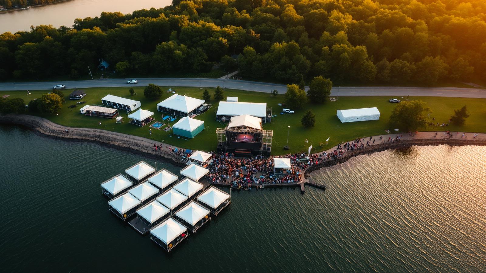 Festivalio vaizdas iš oro